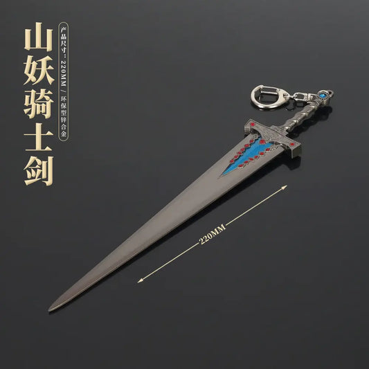 22cm Mountain Demon Knight Sword Elden Ring Game Peripheral Metal Cold Weapons
